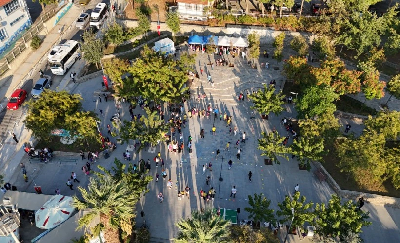 Şehit M. Yüce Sonkurt Parkı'nın havadan görünümü